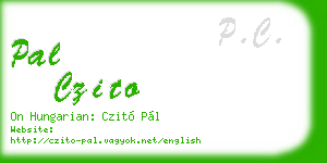 pal czito business card